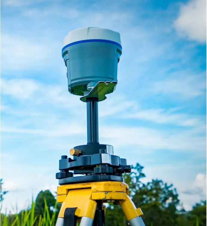 GNSS equipment used for utility mapping